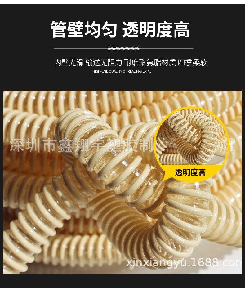 pu塑筋增強軟(ruǎn)管 pu塑筋(jīn)增(zēng)強軟管