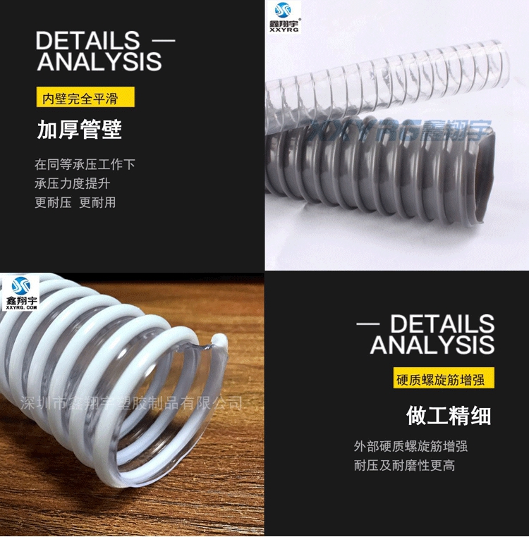 PVC塑(sù)筋增強軟管 PVC塑筋增強軟管